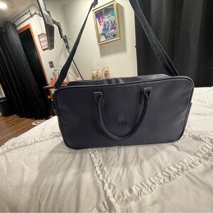 Polo by Ralph Lauren Navy Leather Travel Bag